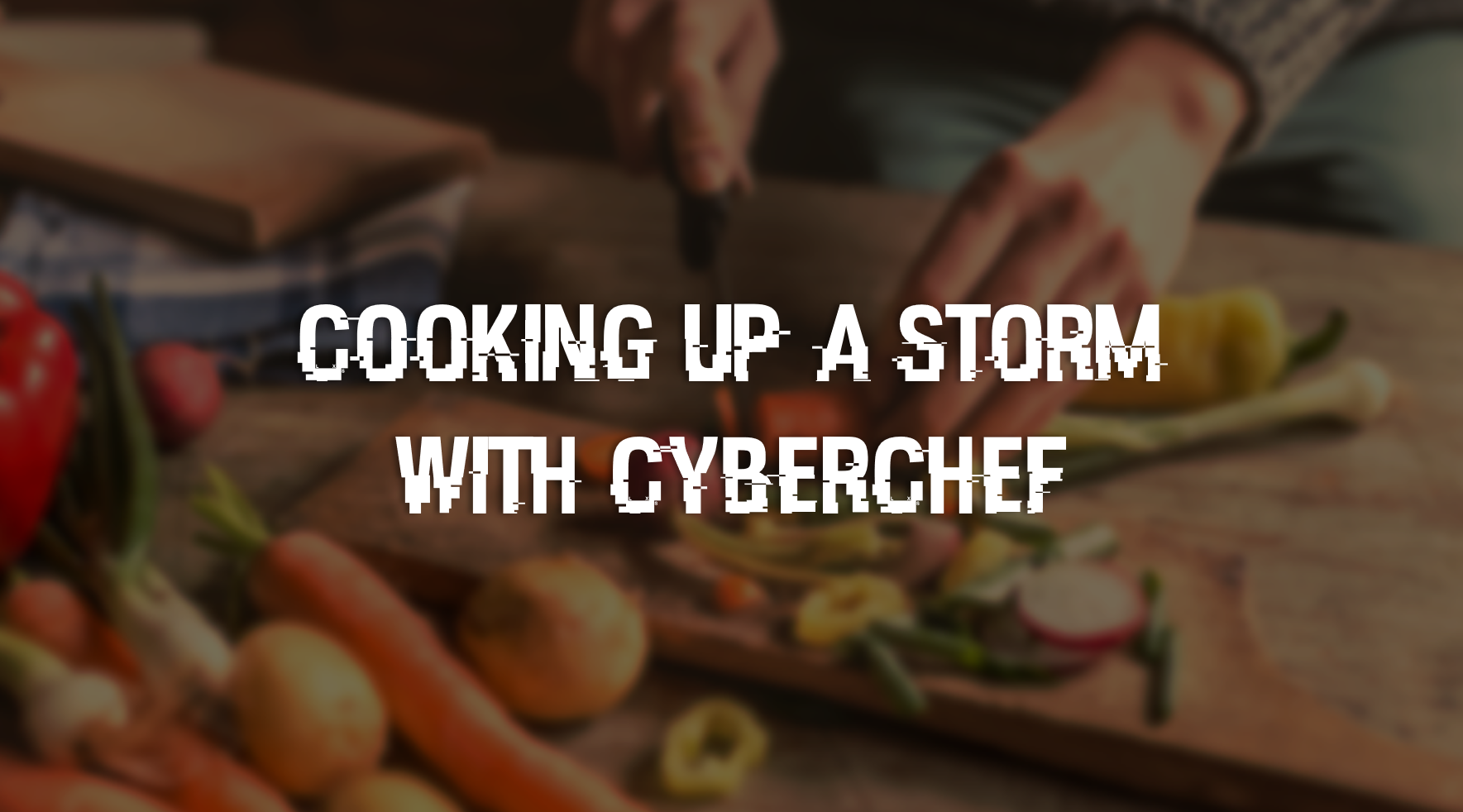 chopping vegetables